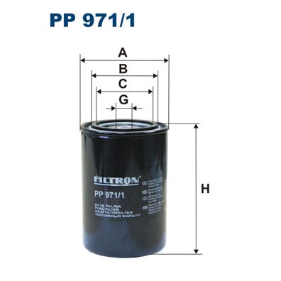 Слика на Филтер за гориво FILTRON PP 971/1 за камион Renault Magnum AE 520.26 - 530 коњи дизел