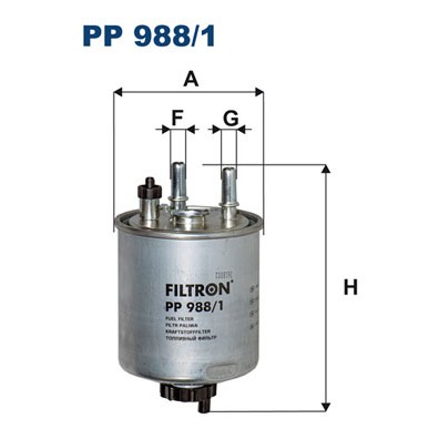 Слика на Филтер за гориво FILTRON PP 988/1 за Renault Laguna 3 (BT0-1) 1.5 dCi (BT00, BT0A, BT0T, BT1J) - 110 коњи дизел