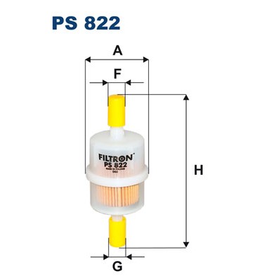 Слика на Филтер за гориво FILTRON PS 822 за Renault Express Box 1.1  (F40H) - 45 коњи бензин