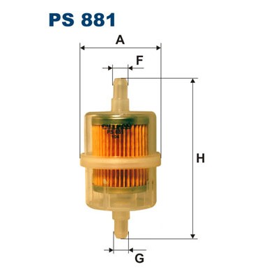 Слика на Филтер за гориво FILTRON PS 881 за Ford Escort MK 6 (gal) 1.8 - 91 коњи бензин