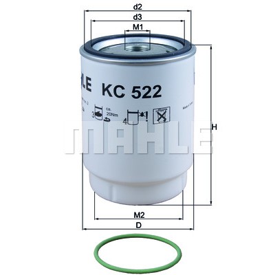 Слика на Филтер за гориво KNECHT KC 522D