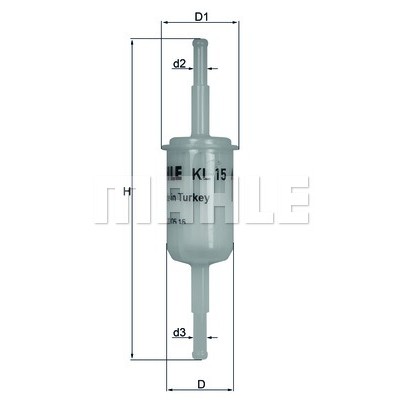 Слика на Филтер за гориво KNECHT KL 15 OF за VW LT 28-50 Box (281-363) 2.0 - 75 коњи бензин