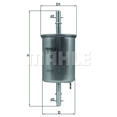 Слика на Филтер за гориво KNECHT KL 573 за Daewoo Rezzo 1.6 - 105 коњи бензин