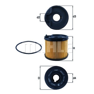 Слика на Филтер за гориво KNECHT KX 87D за Citroen Xantia Break X2 2.0 HDI 90 - 90 коњи дизел