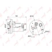 Слика 1 $на Филтер за гориво LYNXauto LF-1000M
