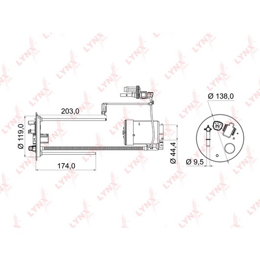 Слика на Филтер за гориво LYNXauto LF-969M