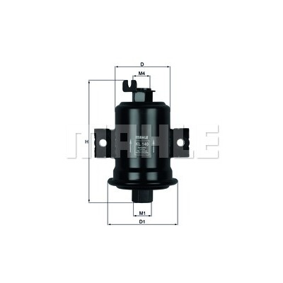 Слика на Филтер за гориво MAHLE KL 140 за Toyota Corolla Liftback (E11) 1.4 (EE111_) - 86 коњи бензин