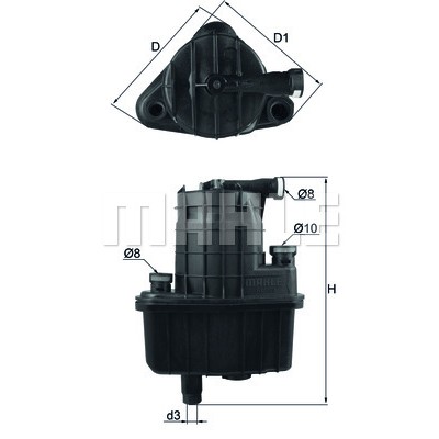 Слика на Филтер за гориво MAHLE KL 469 за Renault Clio 3 1.5 dCi - 88 коњи дизел