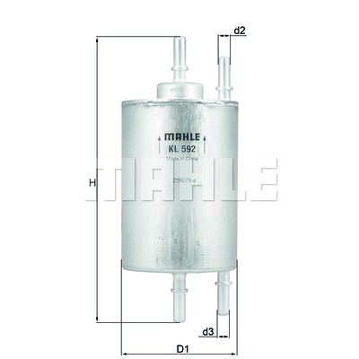 Слика на Филтер за гориво MAHLE KL 592 за Seat Exeo (3R2) 1.8 T - 150 коњи бензин