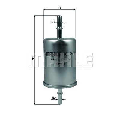 Слика на Филтер за гориво MAHLE KL 84 за Saab 9-3 Estate 2.0 t BioPower XWD - 220 коњи Бензин/Етанол