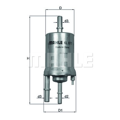 Слика на Филтер за гориво MAHLE KL 871