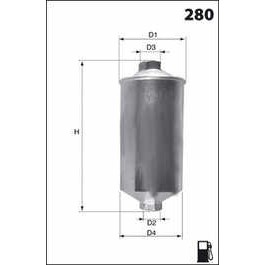 Слика на Филтер за гориво MECAFILTER  ELE6030 за Rover 100 Metro 114 GSi - 103 коњи бензин