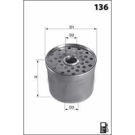 Слика на Филтер за гориво MECAFILTER  ELG5209 за камион Iveco M 115-17 - 169 коњи дизел