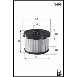 Слика на Филтер за гориво MECAFILTER  ELG5236 за Citroen Jumpy U6U 1.9 D 70 - 69 коњи дизел