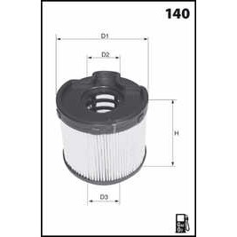 Слика на Филтер за гориво MECAFILTER  ELG5237 за Lancia Zeta (220) 2.0 JTD (220AN5) - 109 коњи дизел
