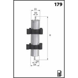 Слика на Филтер за гориво MECAFILTER  ELG5474
