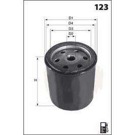 Слика на Филтер за гориво MECAFILTER  ELG5506 за камион MAN M 90 14.192 FS,14.192 FLS - 190 коњи дизел