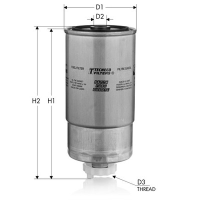 Слика на Филтер за гориво TECNECO FILTERS GS208 за BMW 5 Touring E39 525 tds - 143 коњи дизел