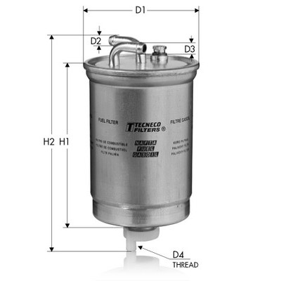 Слика на Филтер за гориво TECNECO FILTERS GS65 за Ford Escort 7 Clipper (gal,anl) 1.8 TD - 90 коњи дизел