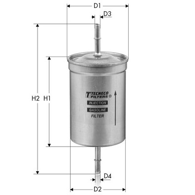 Слика на Филтер за гориво TECNECO FILTERS IN88 за Lancia Zeta (220) 2.0 Turbo (220AD5, 220CD5) - 147 коњи бензин