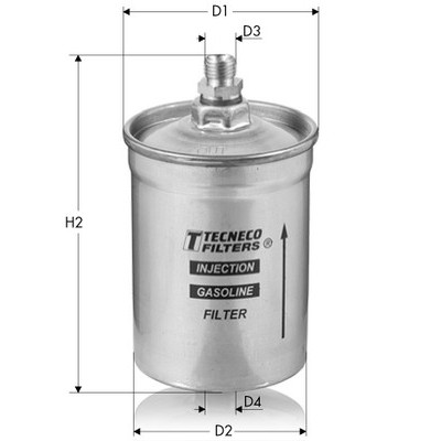 Слика на Филтер за гориво TECNECO FILTERS IN91 за Mercedes SL (r129) 500 SL (129.066) - 326 коњи бензин