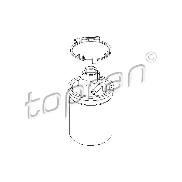 Слика на Филтер за гориво TOPRAN 111 168 за Skoda Roomster (5J) 1.9 TDI - 101 коњи дизел