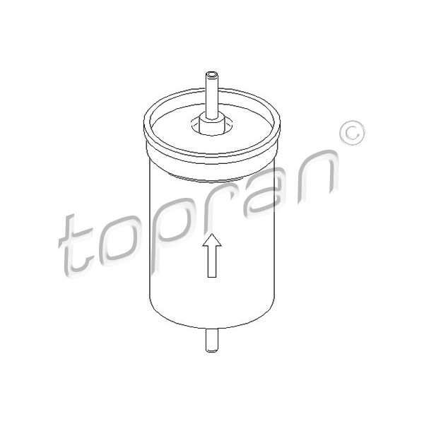 Слика на Филтер за гориво TOPRAN 301 661 за Ford Transit Platform (E) 1991 2.0 (EME/L/S, ENE/L/S) - 98 коњи бензин