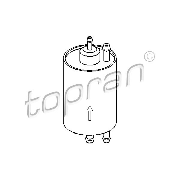 Слика на Филтер за гориво TOPRAN 401 033 за Mercedes C-class Saloon (w203) C 180 (203.035) - 129 коњи бензин
