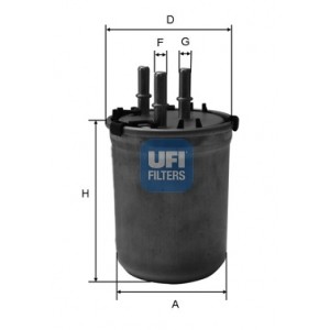 Слика на Филтер за гориво UFI 24.033.00