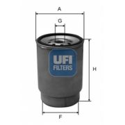 Слика 1 на Филтер за гориво UFI 24.035.01