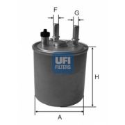 Слика 1 на Филтер за гориво UFI 24.073.00