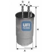 Слика 1 на Филтер за гориво UFI 24.117.00