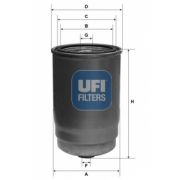 Слика 1 на Филтер за гориво UFI 24.123.00