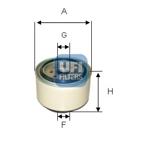 Слика на Филтер за гориво UFI 24.143.00 за камион DAF CF 75 FAG 75.310, FAN 75.310 - 310 коњи дизел