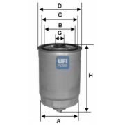 Слика 1 $на Филтер за гориво UFI 24.350.00