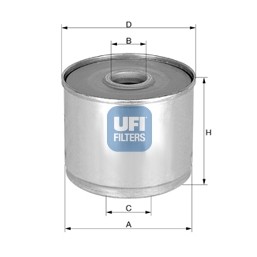 Слика на Филтер за гориво UFI 24.360.01 за Daewoo Lublin 2 Platform 2.4 D (3352) - 71 коњи дизел