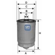 Слика 1 на Филтер за гориво UFI 24.378.00
