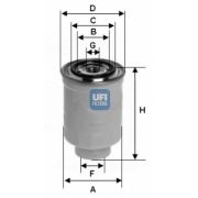 Слика 1 на Филтер за гориво UFI 24.413.00