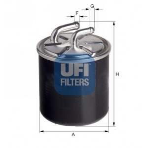 Слика на Филтер за гориво UFI 24.436.00 за Mercedes CLC-class (cl203) CLC 200 CDI (203.707) - 122 коњи дизел