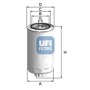 Слика на Филтер за гориво UFI 24.999.00 за камион Iveco Eurocargo 65 E 13 K tector - 130 коњи дизел