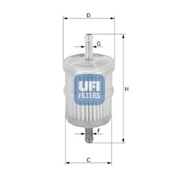 Слика на Филтер за гориво UFI 31.001.00 за Peugeot 205 (20A,C) 1.6 - 75 коњи бензин