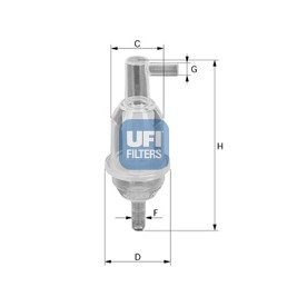 Слика на Филтер за гориво UFI 31.013.00