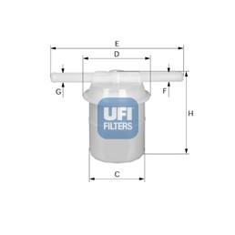 Слика на Филтер за гориво UFI 31.018.00