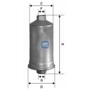 Слика 1 на Филтер за гориво UFI 31.504.00