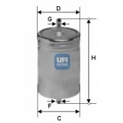 Слика 1 на Филтер за гориво UFI 31.611.00