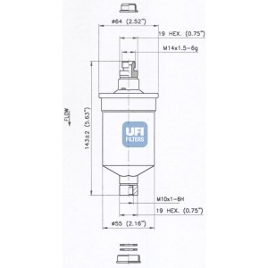 Слика на Филтер за гориво UFI 31.676.00