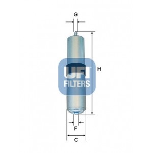Слика на Филтер за гориво UFI 31.926.01 за BMW 2 Gran Tourer F46 220 d - 163 коњи дизел