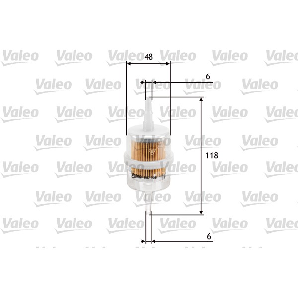 Слика на Филтер за гориво VALEO 587005 за Renault 21 Savanna 1.7 (K/S482) - 88 коњи бензин