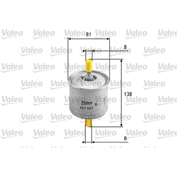 Слика на Филтер за гориво VALEO 587007 за Ford Verona 3 (GAL) 1.6 i - 105 коњи бензин