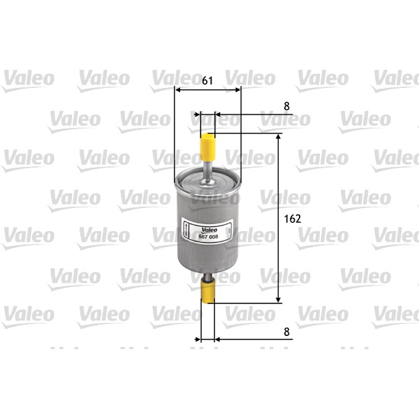 Слика на Филтер за гориво VALEO 587008 за VW Lupo (6X1,6E1) 1.0 - 50 коњи бензин